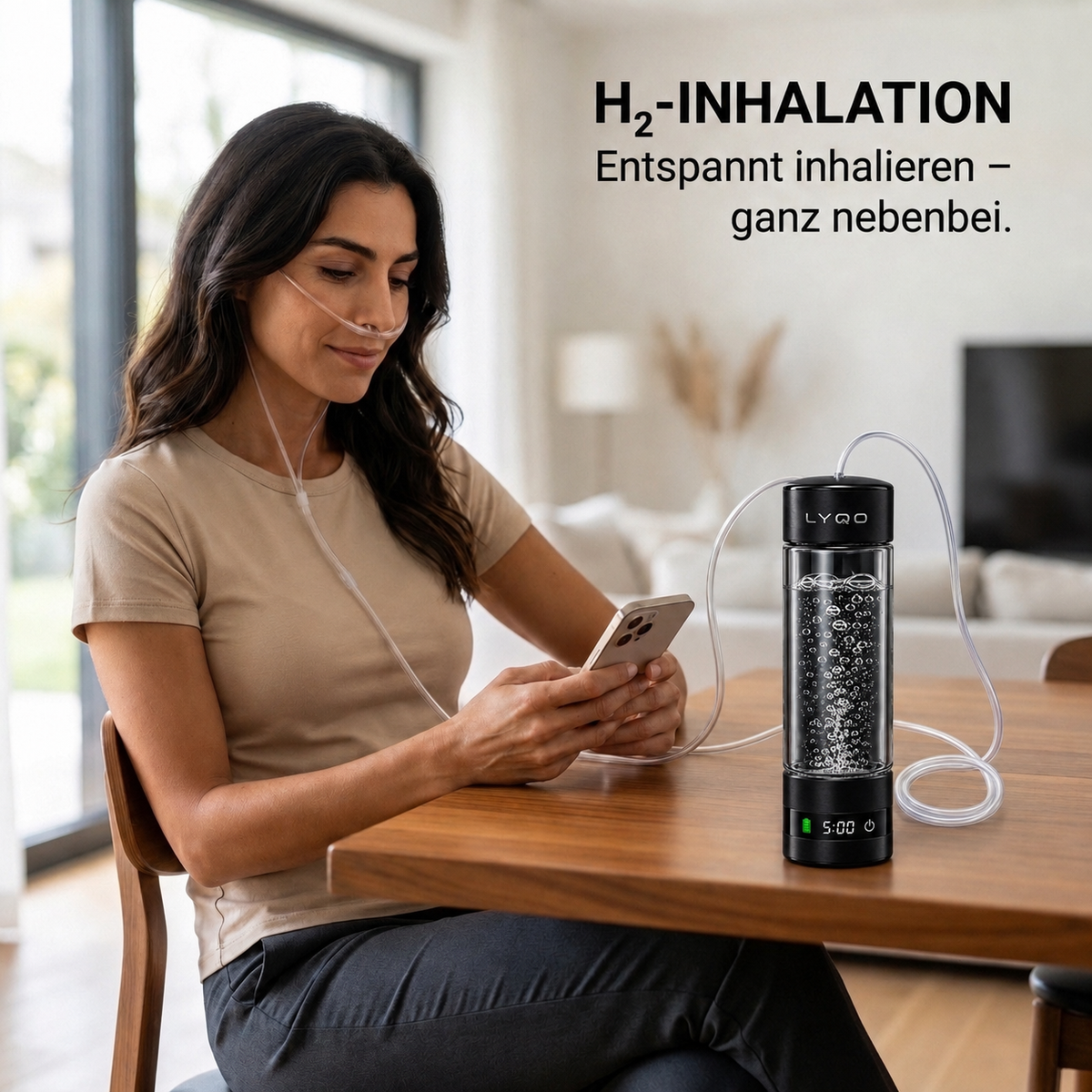 LYQO Hydro – Wasserstoffwasser und Inhalation in einem Gerät
